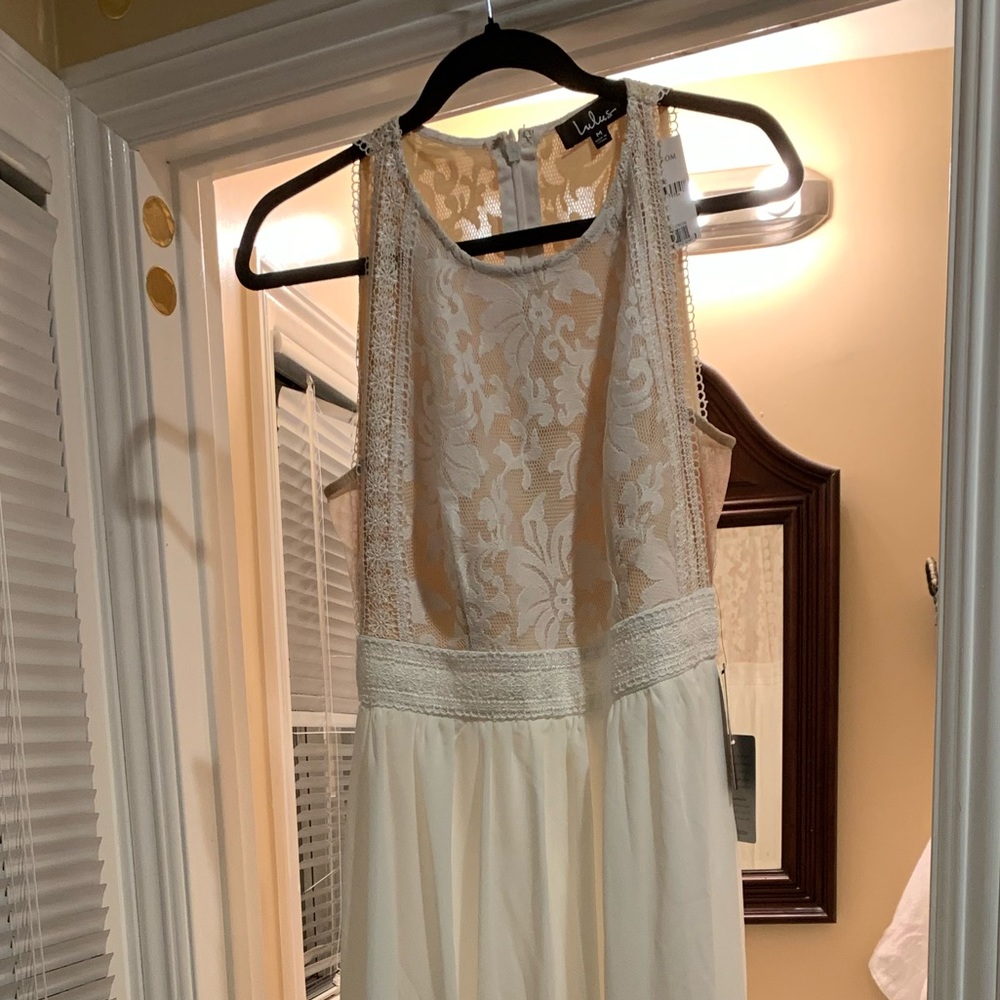 Lulus Forever and Always Lace Bodice Dress - Picture 4 of 7